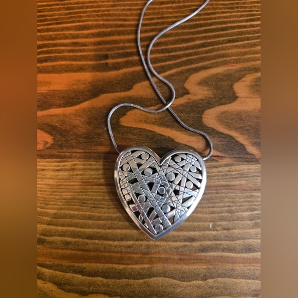 Brighton NAZCA Large Heart Lobster Claw Necklace - Picture 2 of 5